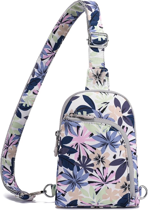 Haytijoe RFID Anti-Theft Sling Bag for Women, Small Crossbody Travel Purse with Locking Zippers, Lightweight Everyday Bag