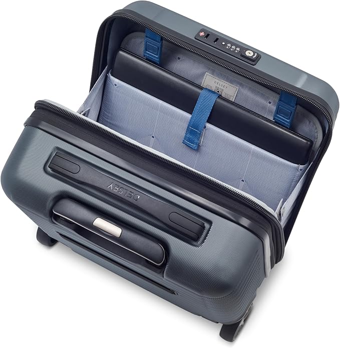 DELSEY PARIS Cruise 3.0 Hardside Underseater Carry On Luggage with 2 Wheels, Graphite