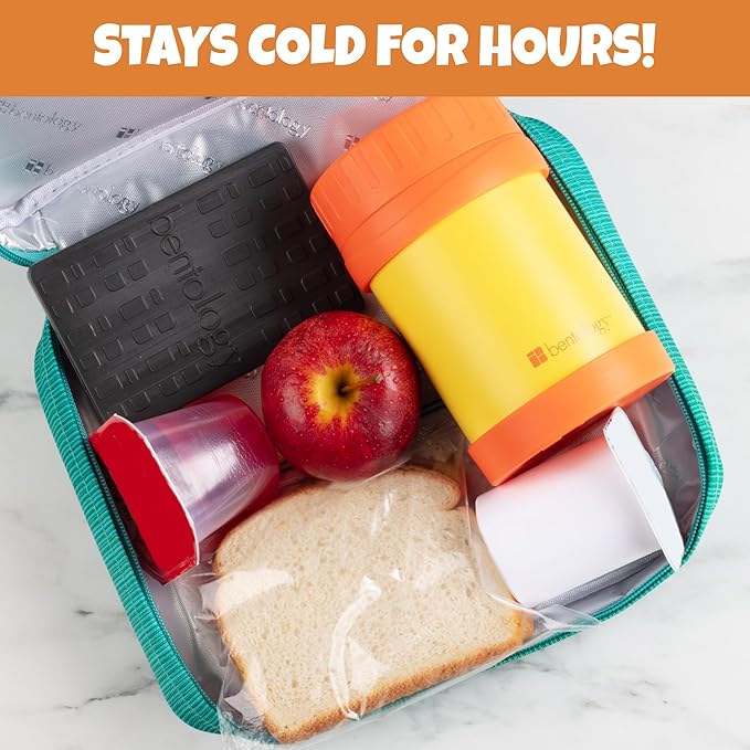 Kids Hard Ice Packs- Slim, Lightweight, Reusable Cooler Freezer Packs- Long-Lasting Chillers Keep Food Fresh for Hours- Durable & Leak-Proof Design for Boys Girls Back To School - BPA Free & Food Safe