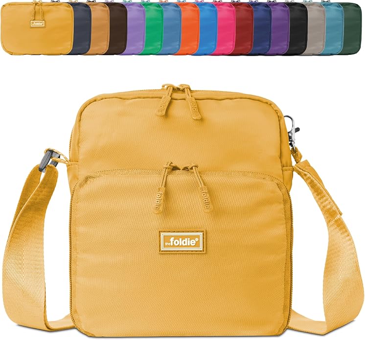 The Foldie Foldable Sling Bags for Women - Anti-theft Crossbody Bags with RFID Protection - Water Repellent Crossover Bag