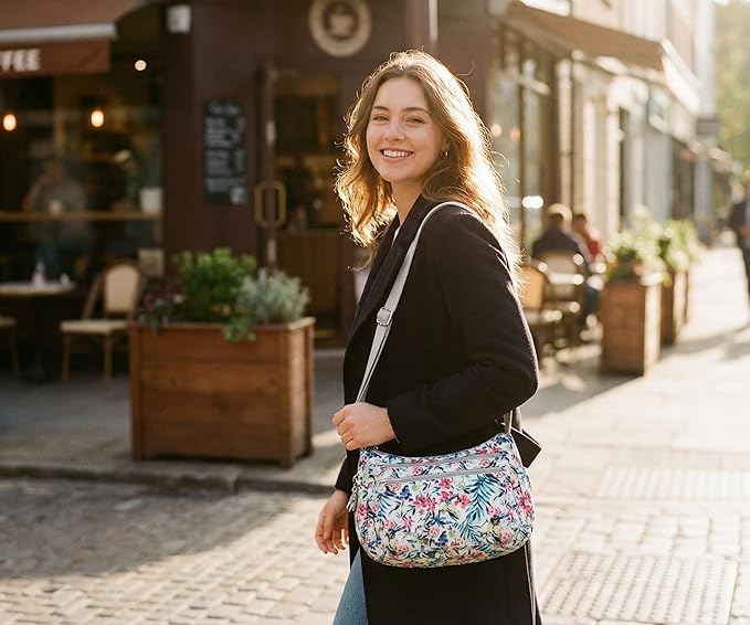 Casual Crossbody Bag with Anti Theft Pocket - Women Lightweight Water-Resistant Purse Bag