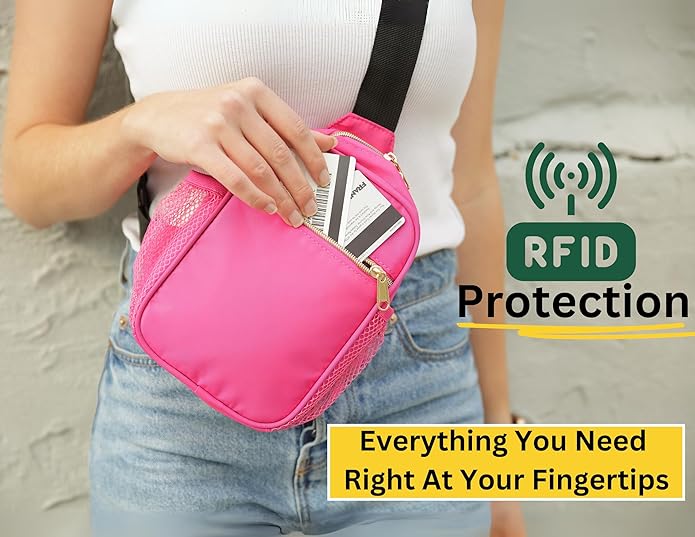 Anti Theft Crossbody Bags for Women & Men Sling Bag with RFID Blocking Travel Crossbody Bags for Women Crossbody Purse