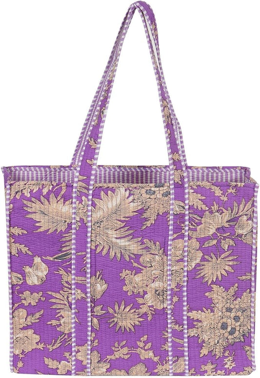Marubhumi Women Lightweight Travel Bag Purse Cotton Shoulder Tote Bag For Shopping Grocery & Beach Bag