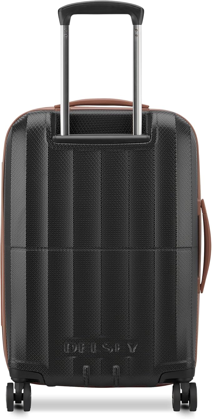 DELSEY PARIS Carrousel Hardside Expandable Luggage with Spinner Wheels, Black, Carry-on 21 Inch