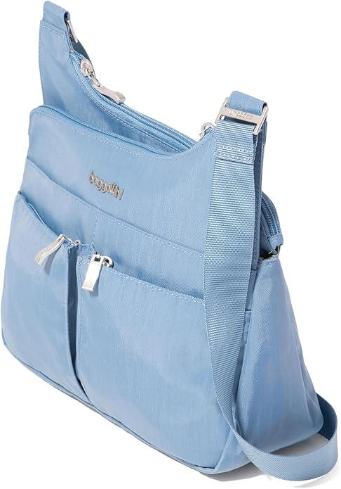 Baggallini Crossbody Travel Bag 11x8.5 Lightweight Water-resistant Nylon Handbag