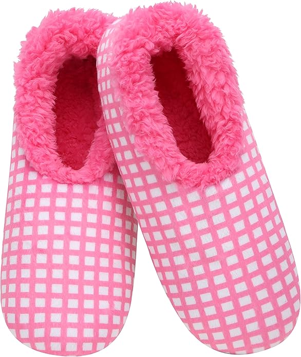 Snoozies Slipper Socks for Women Indoor, Cozy Sherpa-Lined Womens Slippers Non-Skid, Ladies Gifts