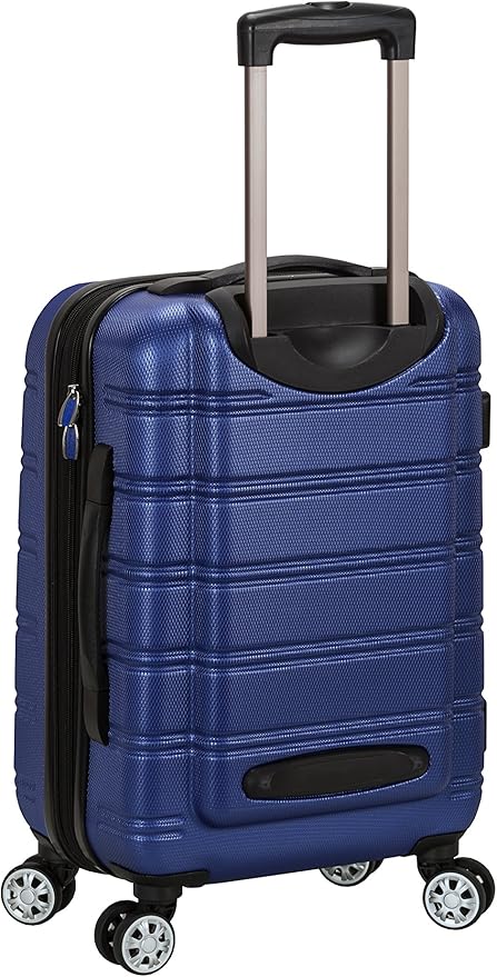 Rockland Melbourne Hardside Expandable Spinner Wheel Luggage, Blue, 2 Piece (20"/28")