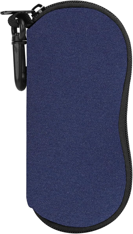 MoKo Sunglasses Soft Case Ultra Light Neoprene Zipper Eyeglass Case for Men Women