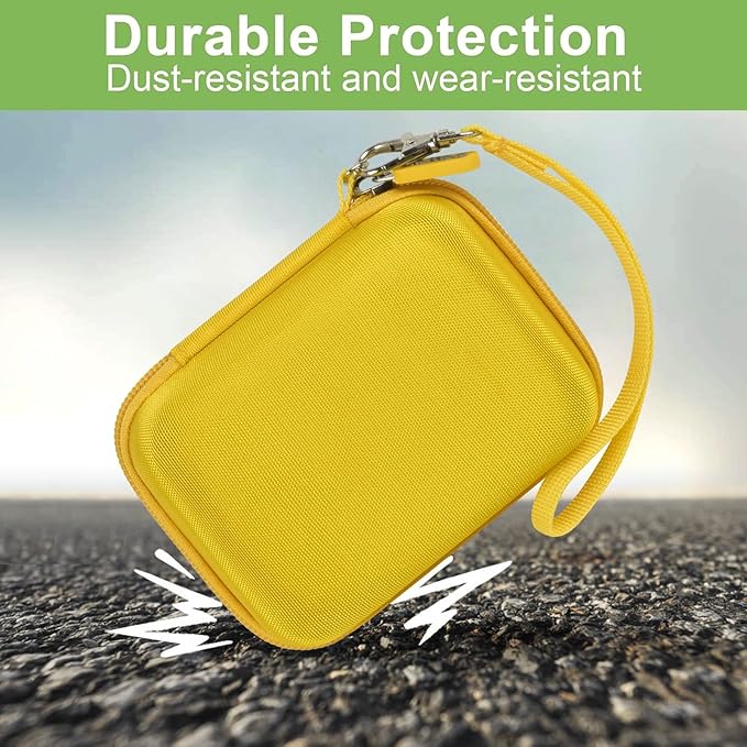 Case Compatible with VAHOIALD FHD 1080P Digital Camera/for CAMKORY Digital Point and Shoot/for Kodak PIXPRO FZ45-BK 16MP Vlogging/for IWEUKJLO/for Nsoela, Holder for SD Card More (Yellow)