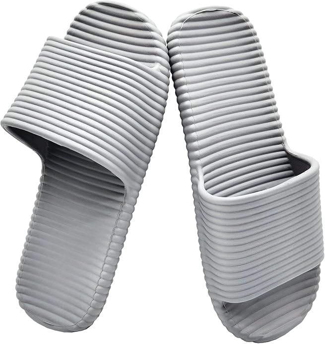 Quick Drying Shower Slippers For Women And Men Lightweight Open-toe EVA Non-Slip Slides Sandals Indoor And Outdoor Slipper For Bathroom,Spa,Pool,Gym,Beach