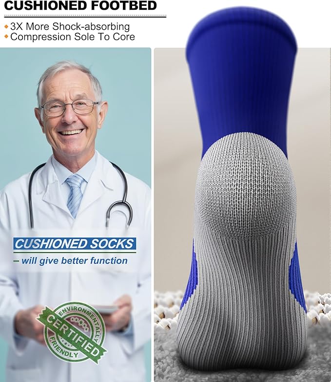 BULLIANT Compression Socks 3Pairs-15-20mmHg Circulation Support Men Women Hiking Sports Recovery-Upgraded Wicking Tech