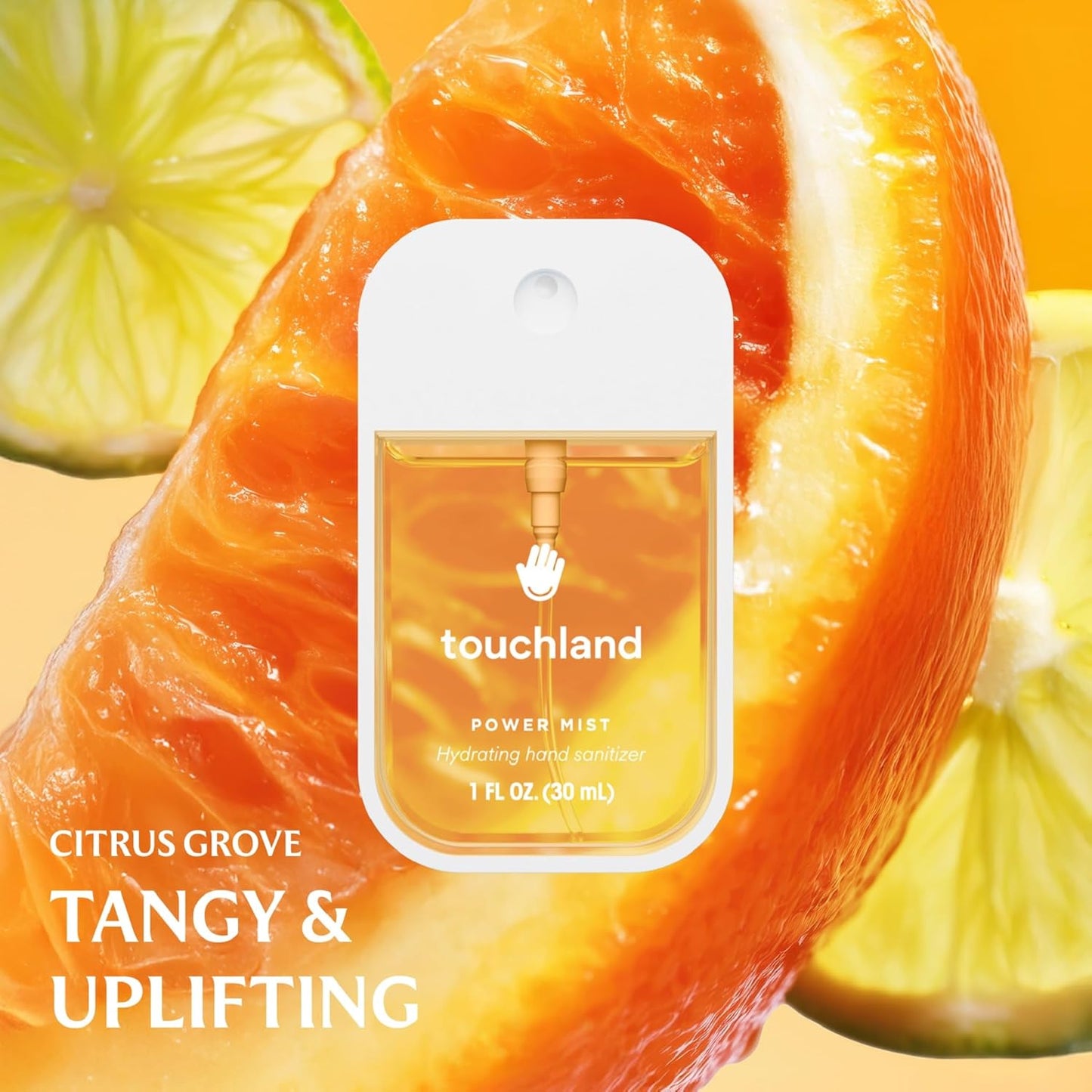 Touchland Power Mist Hydrating Hand Sanitizer Spray, FRESH Trio Set (Mint, Citrus, Lemon Lime), 1 FL. OZ. Travel Size (Set of 3)
