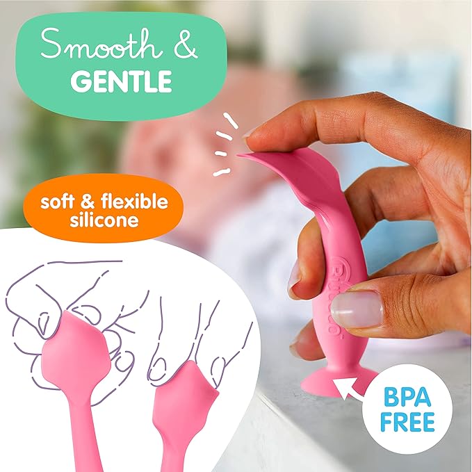 Bumco Mini Diaper Cream Spatula with Case - BPA-Free Butt Spatula Baby, Soft & Flexible Diaper Spatula, Diaper Cream Applicator, Mom-Invented Baby Must Haves, Diaper Bag Essentials, Butt Paste Spatula