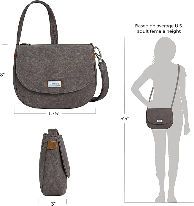 Travelon Anti-Theft Heritage Saddle Crossbody | Anti-Theft