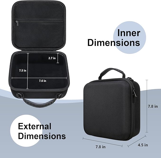 RAIALL Camera Case for Sony Alpha a6000/a6100/a6400/a6600/a6700/ Sony Alpha 7 II III IV/7R V/ZV-E10/ ZV-E10 II Mirrorless Digital Camera and Lens, Hard Travel Bag with a Shoulder Strap, Black