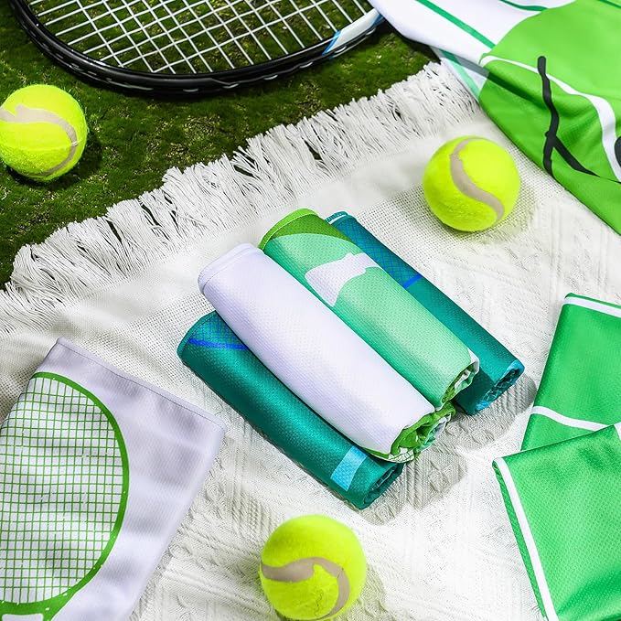 12 Pack Soft Tennis Cooling Towel Bulk Ice Towel Sweat Towels in Multi Prints Bright Colors 40 x 12 Inch for Gym Rags Tennis Summer Gifts for Biking Hiking Running Sports Yoga Golf Workout