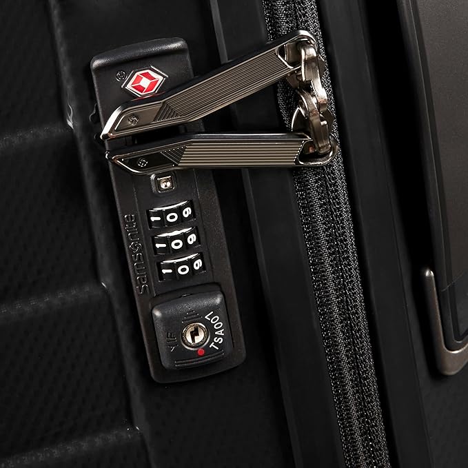Samsonite Proxis X-Large Hardside Luggage with Dual Spinner Wheels - Innovative Roxkin™ Lightweight Shell With Ultimate Durability- Includes TSA Lock, Ergonomic Telescoping Handle - Black