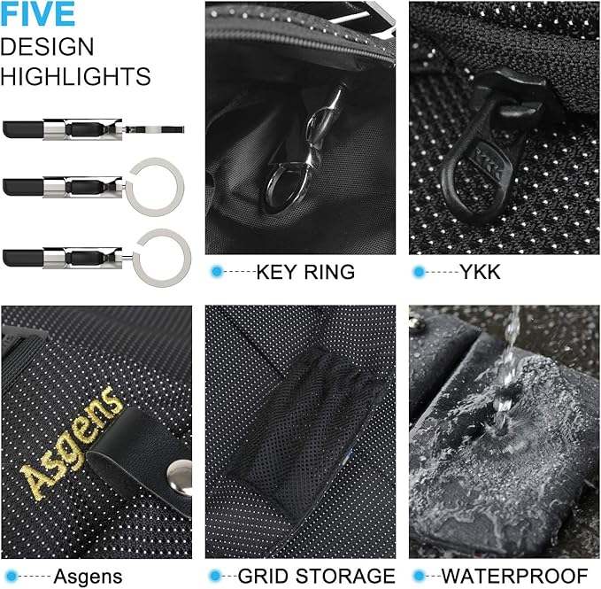 CCW Crossbody Sling Bag Multi-Purpose Anti-Thief Conceal Carry Bag for Men and Women Range, Travel, Outdoor