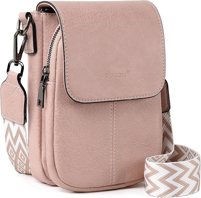 TANTOMI Small Crossbody Bags for Women, Small Purses with Card Slots Phone Purse Wide Adjustable Strap