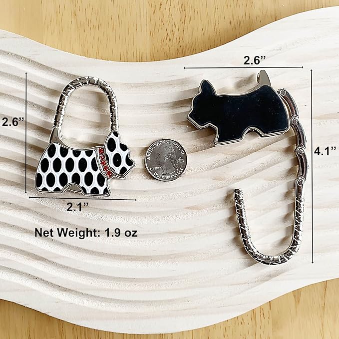 KSMD Purse Hooks for Table and Bars,Portable Purse Hanger Organizers Hooks Handbag Holder Pocketbook Holder Bag Storage for Desk Bag Hook,Foldable Folding Table Hook Hanger