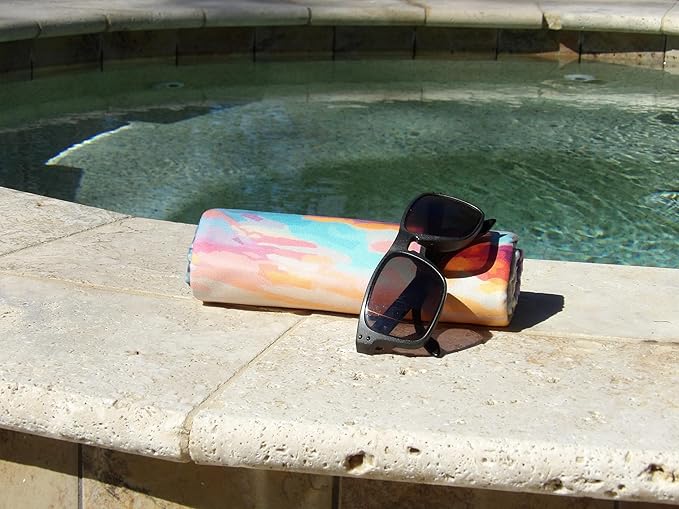 Angler Lightweight Beach Towel - Microfiber, Thin, Compact, Quick-Dry, Sand-resistant, 31.5 x 63 in, 9.2 oz - Fishing Towel Perfect for Beach, Pool, Lake, Camping - Not a Large Cotton Towel