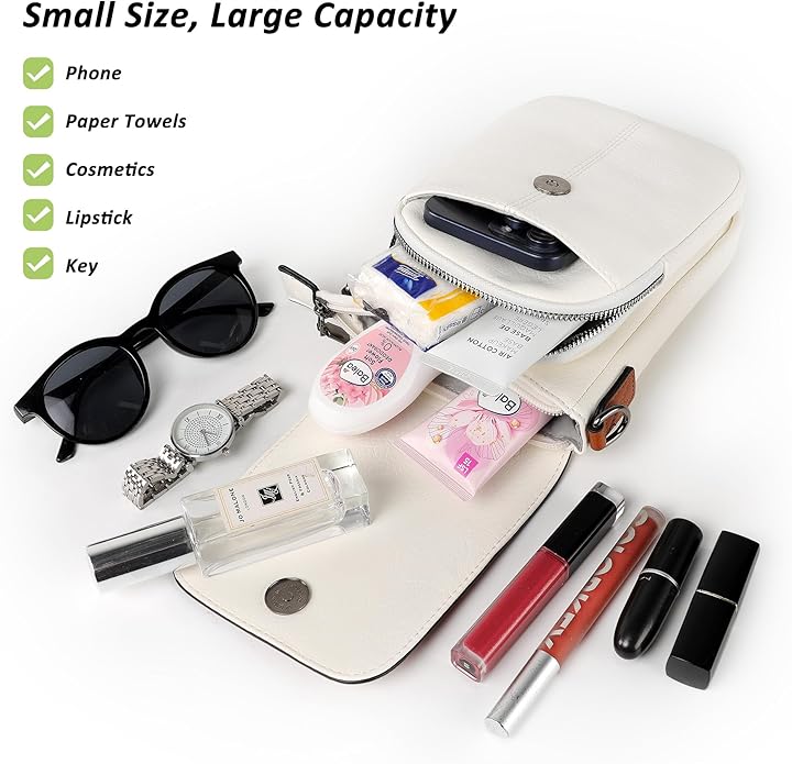 TANTOMI Small Crossbody Bags for Women, Small Purses with Card Slots Phone Purse Wide Adjustable Strap