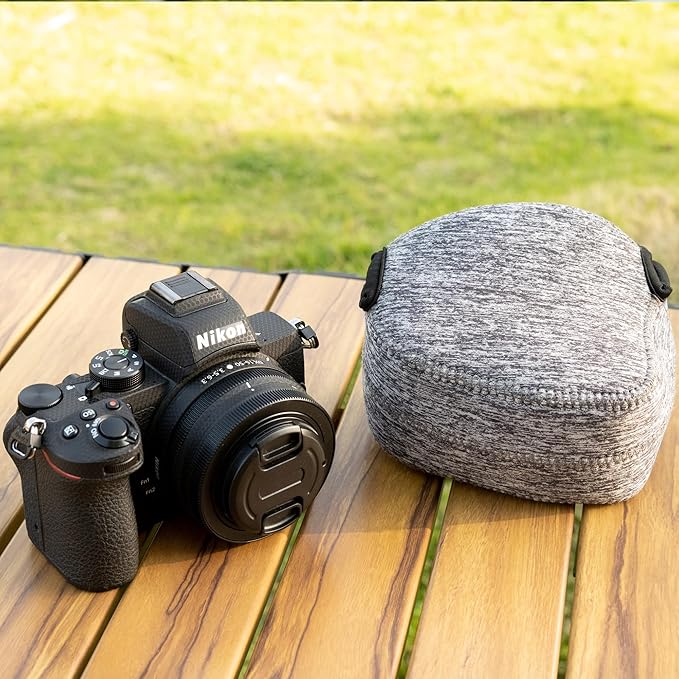 KIWIFOTOS Neoprene DSLR Camera Sleeve Compatible with Sony ZV-E10 II Nikon Z50 Z fc Fuji X-S10 X-T50 Canon EOS R50 Travel Camera Case Pouch