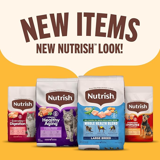 Nutrish Real Chicken & Brown Rice Recipe Dry Cat Food, 6 lb. Bag, Packaging May Vary (Rachael Ray)