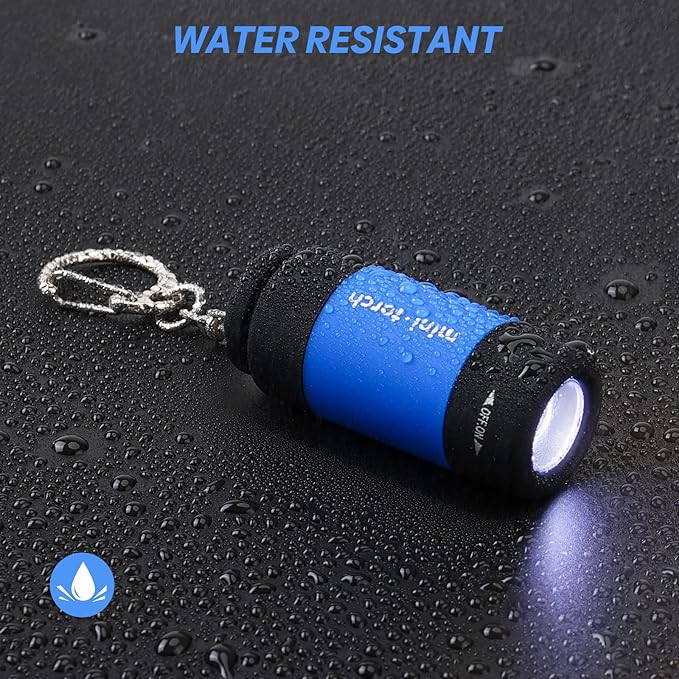 Mini Keychain Light,USB Rechargeable Keychain Flashlights 6pcs Waterproof Small Flashlights for Emergency LED Tiny Flashlight Colorful Gift for Kids Students Family(6 Color)