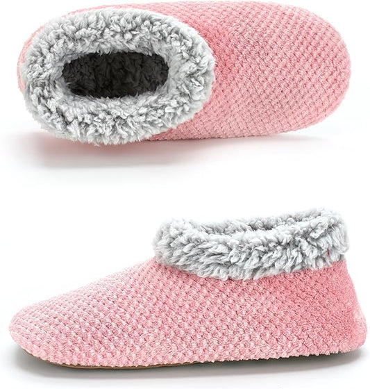 Cozylook Fuzzy Slippers for Women Indoor, Warm Bedroom Slip On Shoes, Winter Fluffy House Socks with Grippers, Cozy Christmas Gifts Unique