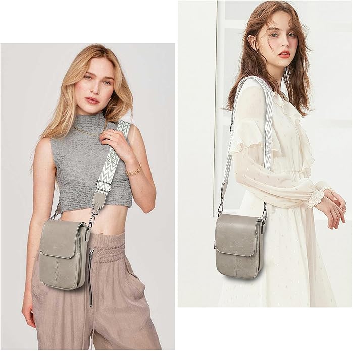 TANTOMI Small Crossbody Bags for Women, Small Purses with Card Slots Phone Purse Wide Adjustable Strap
