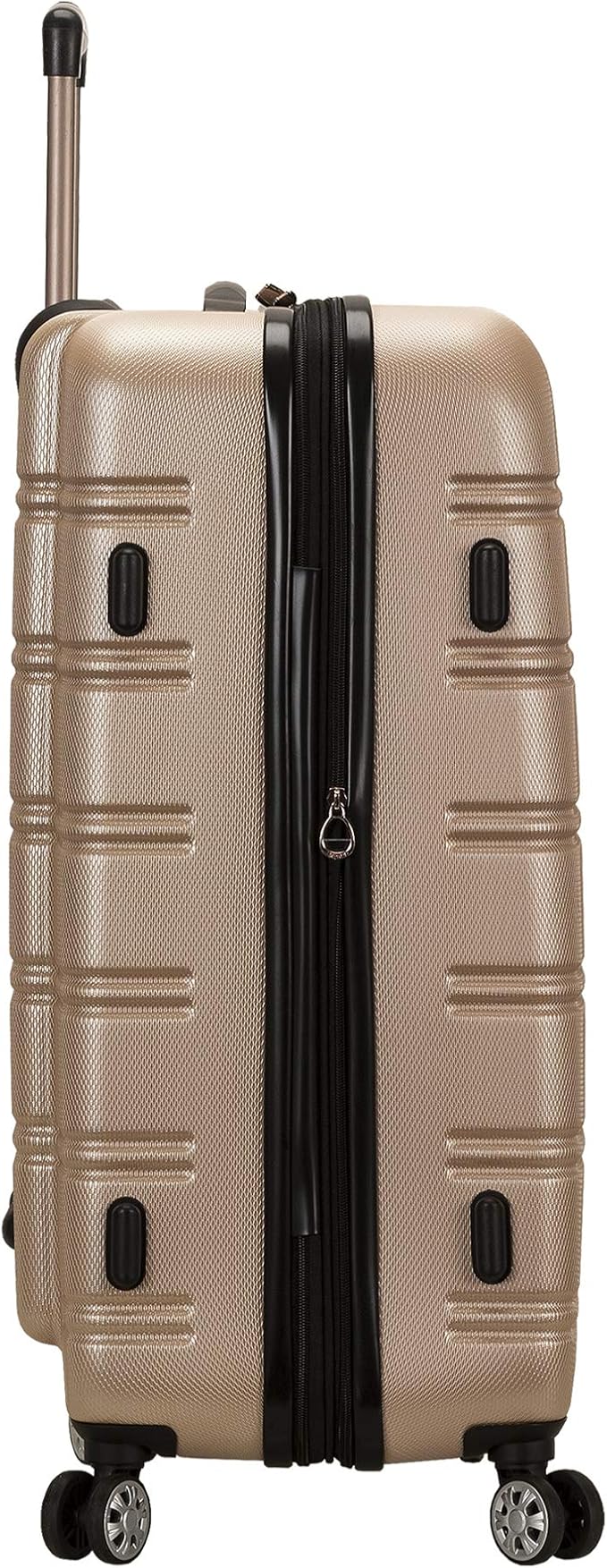 Rockland Melbourne Hardside Expandable Spinner Wheel Luggage, Champagne, 2 Piece (20"/28")