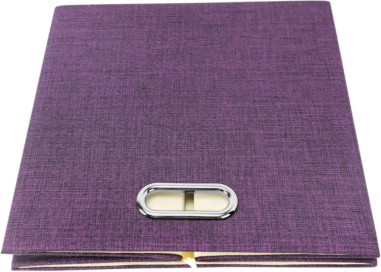 Storage Basket Bins,13×13×13 Foldable Storage Cube Boxes Fabric Drawer for Closet Shelf Cabinet Bookcase - Set of 4, Purple
