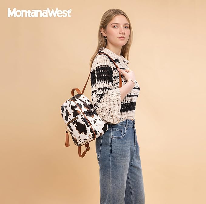 Montana West Mini Backpack Purse for Women Anti Theft Backpacks with Secured Zipper and Tassel