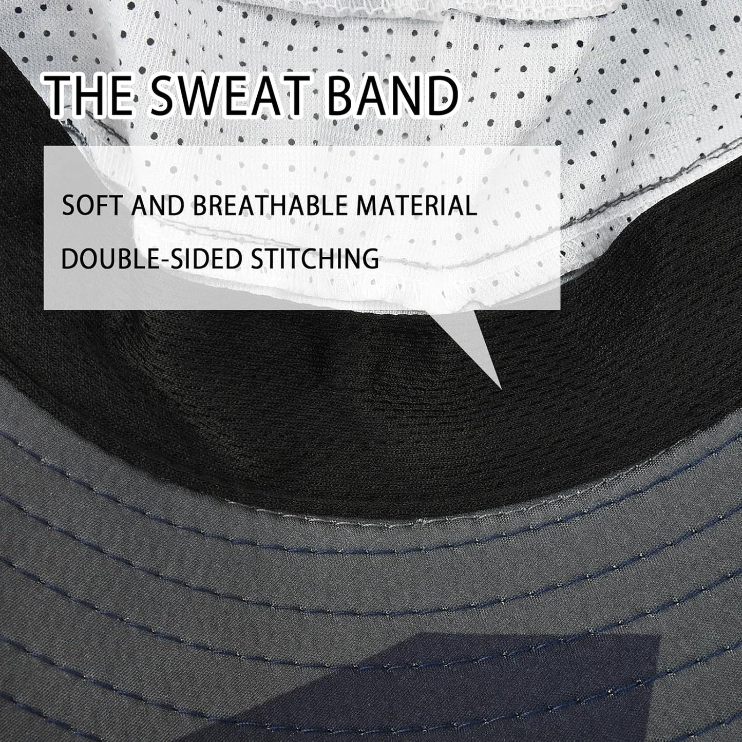 Sun Hats for Men Women Fishing Hat UPF 50+ Breathable Wide Brim Bucket Hats Summer UV Protection Safari Hat with Neck Flap