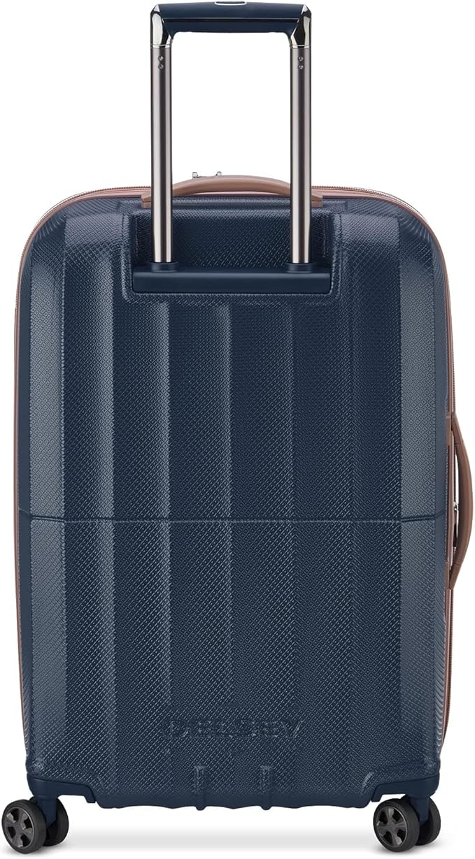 DELSEY PARIS Carrousel Hardside Expandable Luggage with Spinner Wheels, Navy, 3 Piece Set (21/24/28)