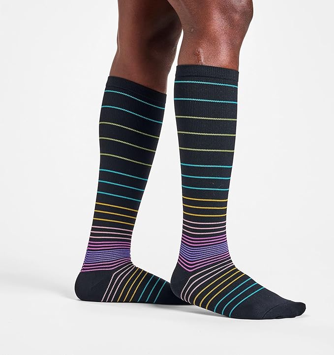 Nurse Mates Women's Calf Socks | 12-14 mmHg Compression | Superior Support & Comfort | 1 Pair