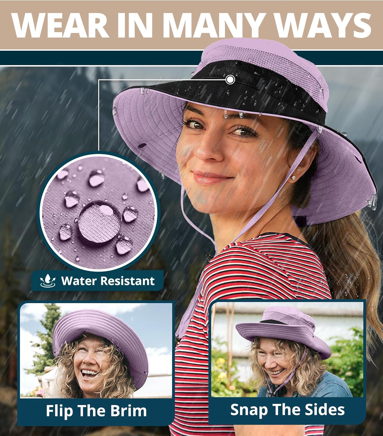 GearTOP Safari Sun Hat for Men and Sun Hats for Women UV Protection UPF 50+ Hiking, Gardening, Fishing
