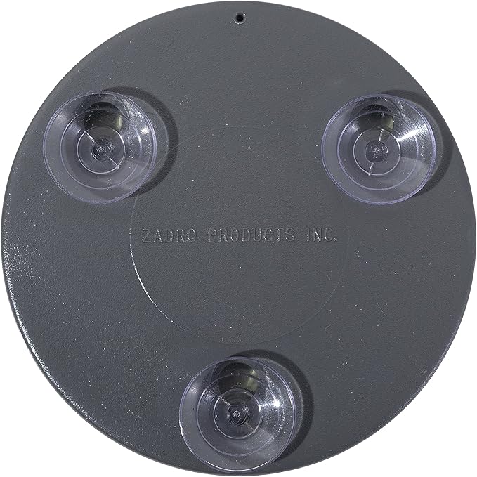 Zadro Compact Spot Mirror, Powerful 10X/15X or 20X Magnifications Travel Mirrors with Suction Cups, Mini Purse-Size Mirror-for-Makeup, Tweezing, and Grooming (10X Magnification, Gray)