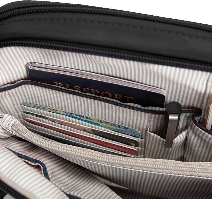 Travelon Women's Anti-theft Tailored East/West Organizer Chrossbody