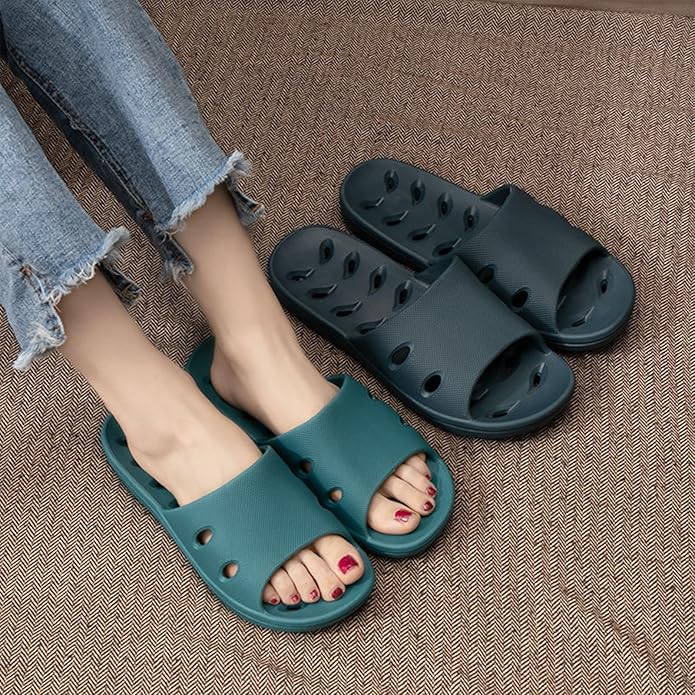 Shower Shoes Quick Dry Non-Slip Women Slippers Sandals Men Bathroom Flip-Flops for College Dorm Room Essentials Shower Sandals Slides Pool Gym Spa