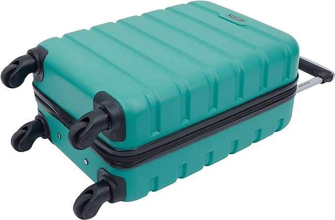 Wrangler 22" Hardside Spinner Carry-On Luggage, Teal