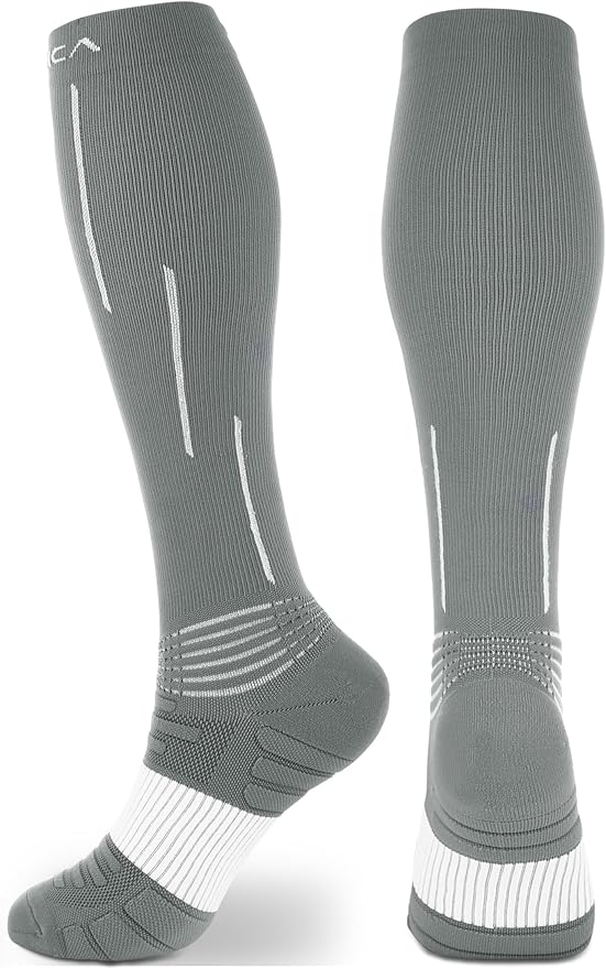 NEENCA Compression Socks, Medical Athletic Calf Socks for Injury Recovery & Pain Relief, Sports Protection—1 Pair, 20-30 mmhg