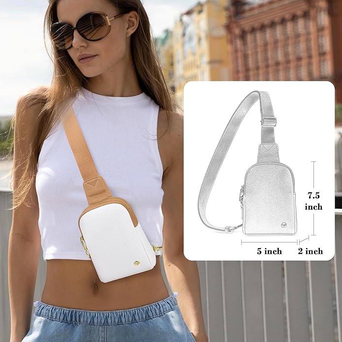INICAT Small Sling Bag for Women Everyday & Travel Crossbody Bags Lightweight Cross Body Purses Vegan Leather