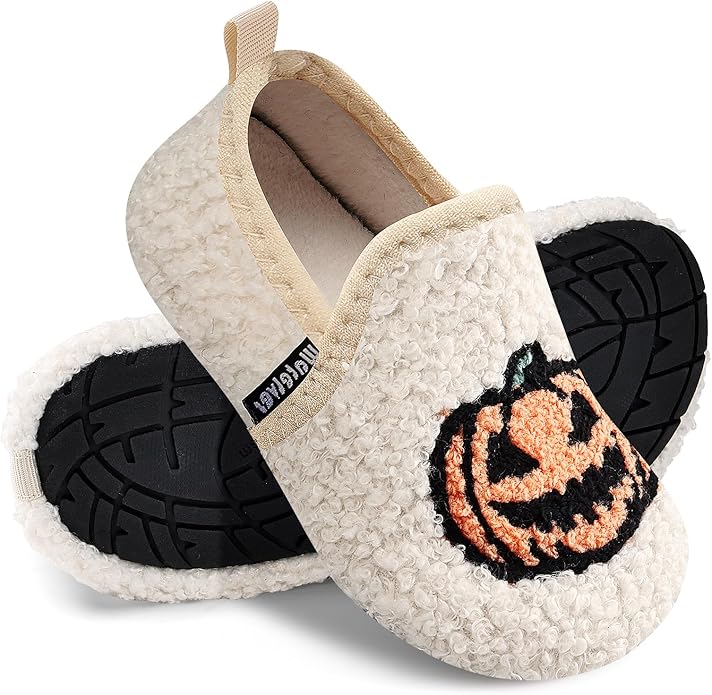 WateLves Kids Toddler Slippers Girls Boys Slip on House Shoes Lightweight Anti Slip Sock Slippers Winter Indoor Outdoor Walking Shoes