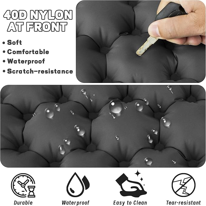 ONTYZZ Inflatable Seat Cushion Lightweight Airplane Seat Cushion Stadium Seat Travel Cushion for Climbing Hiking Office Airplane