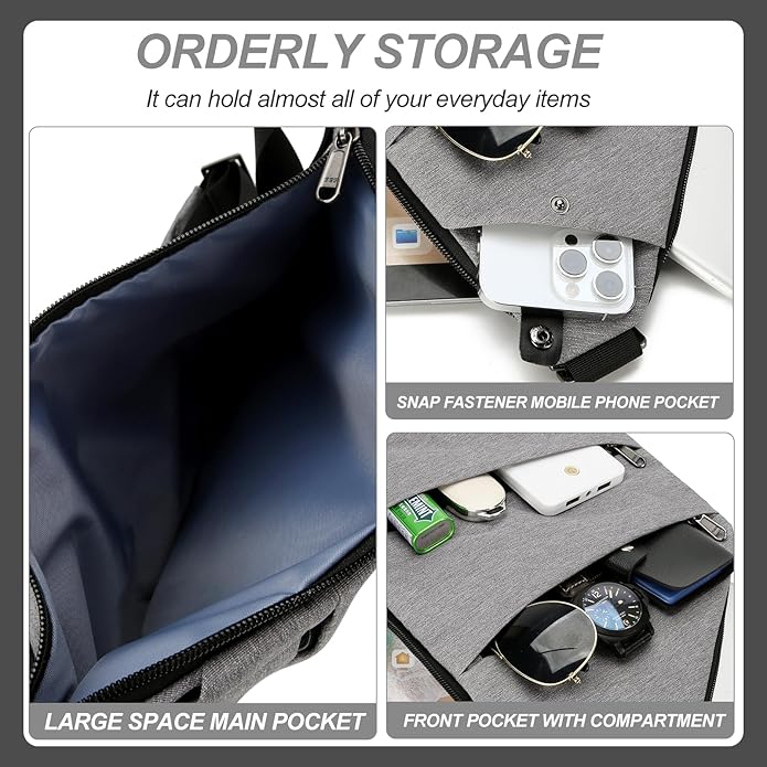 Anti Theft Crossbody Travel Bags Mens Sling Bag Over the Shoulder Bags for Women Gifts for Travelers