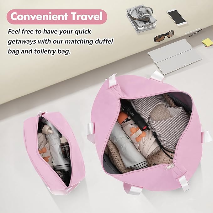 Merax 28 Inch Checked Luggage, Expandable Suitcase with Spinner Wheels, Hard Shell Vintage Luggage Set with TSA Lock(Light Pink)