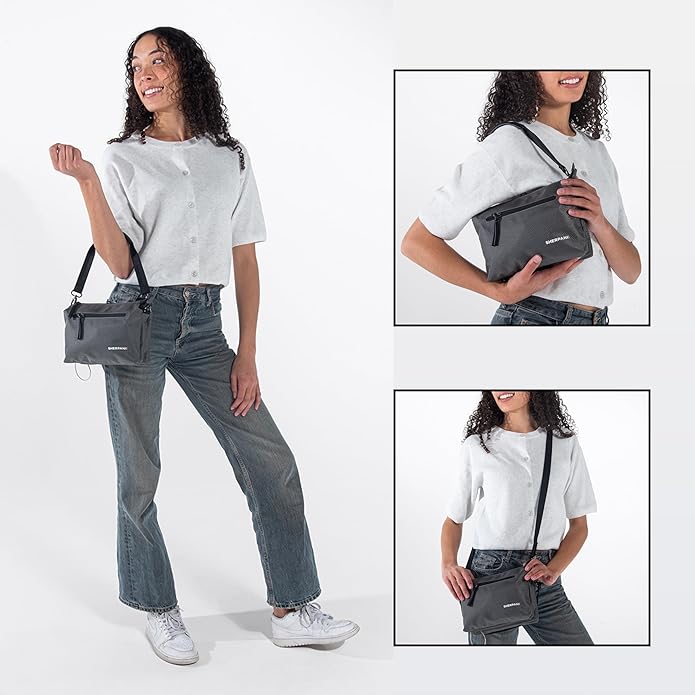 Sherpani Mei, Small Anti Theft Crossbody Purse, Lightweight Cross Body Bag, Handbags, Fashion Trio Bag, Travel Gift
