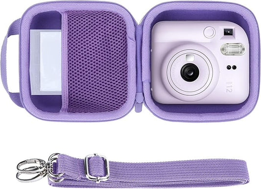 Storage Case Compatible with Fujifilm Instax Mini 12/11 Instant Camera (Lilac Purple Case)